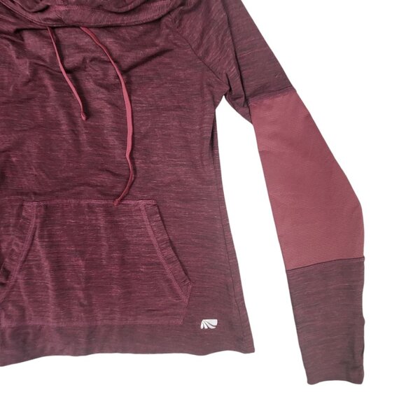 Marika Women's Hooded Long Sleeve Top Maroon Size S - Picture 4 of 5